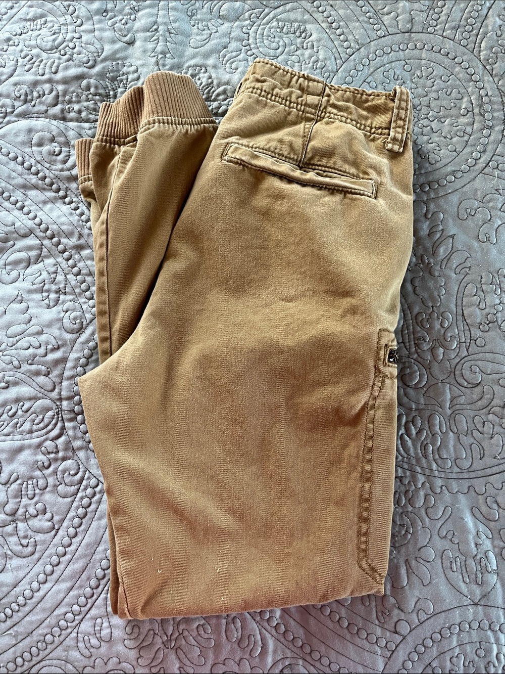 Hollister Men's Tan Jogger Chino Pants